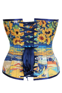 Sunflower Landscape Print Corset