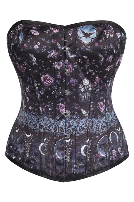 Mystic Moonlit Garden Overbust Corset