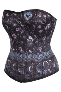 Mystic Moonlit Garden Overbust Corset