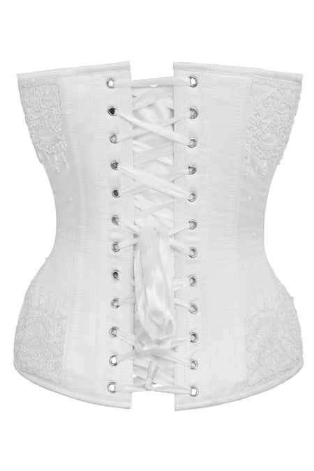 White Satin Couture Corset