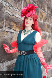 Elegant Emerald Green Corset Dress