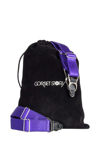 6 x Steel Suspender Clips In Purple