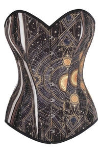 Celestial Chart Longline Overbust Corset