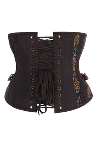 Steampunk Jungle Brocade Underbust Corset