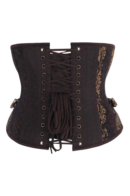 Steampunk Jungle Brocade Underbust Corset