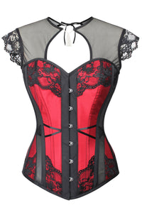 Corset Story FTS105 Gothic Inspired Mesh Overbust Corset