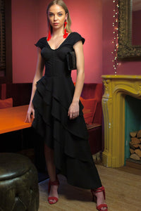 Corset Story SDS012 Little Black Corseted Dress