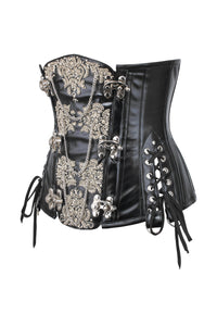 Corset Story WTS223 Ornate Leatherette Steampunk Underbust