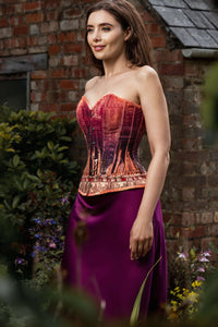 Corset Story WTS531 ARCHITECTURAL PRINT WAIST TAMING CORSET